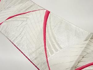 変わり羽根模様織出し袋帯